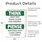 Signmission Safety Culture Sign, 10 in Width, Vinyl Decal, Rectangle, Bilingual OS-2PACK-TS-D-1014-L-11839 - alternate 3